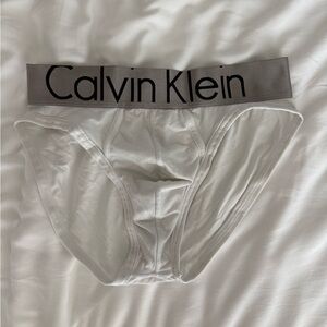 Calvin Klein White Underwear with Black Waistband